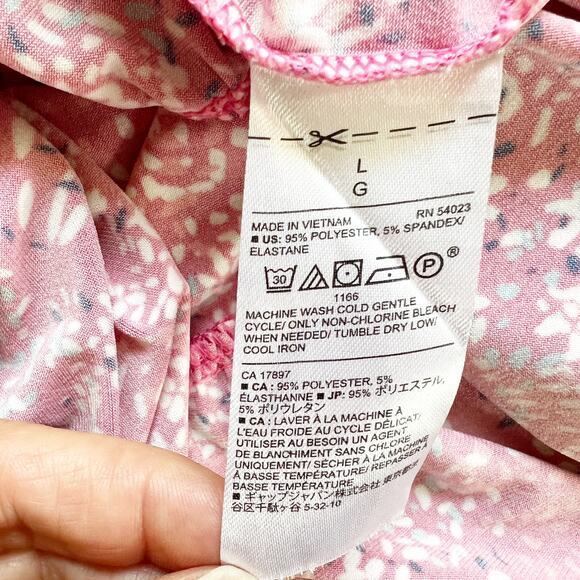 Banana Republic Factory Floral Flounce Tank Dress - Large - Picture 5 of 5